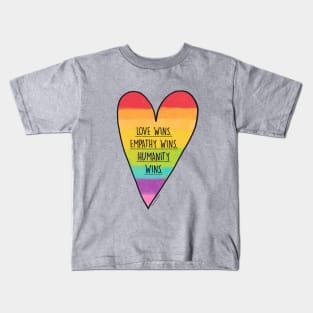 LOVE WINS! Kids T-Shirt